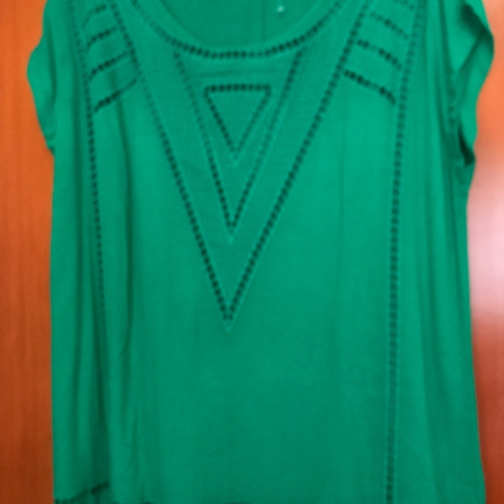 Bright green shirt